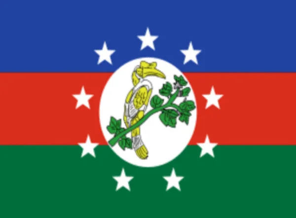 Flagge Des Staates Chin Myanmar — Stockfoto
