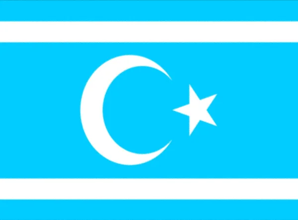 Флаг Туркмении — стоковое фото