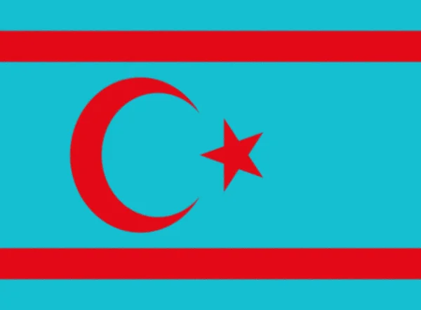 叙利亚土库曼人民的旗帜 — 图库照片