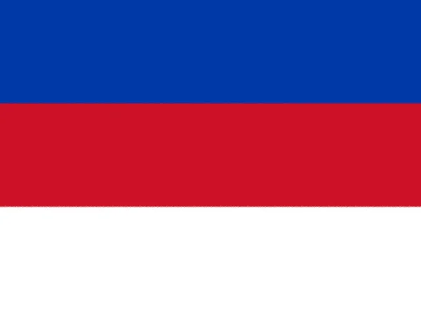 Sorbs Flagga Människor — Stockfoto