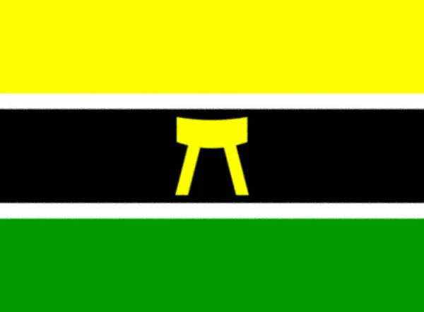 Флаг Ашанти — стоковое фото