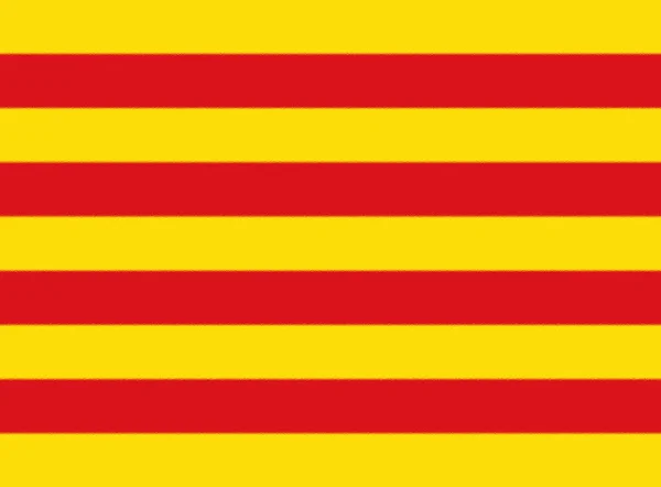 Flagge Der Katalanen — Stockfoto