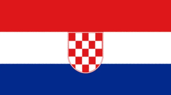 Bandera Del Pueblo Croata Serbia — Foto de Stock