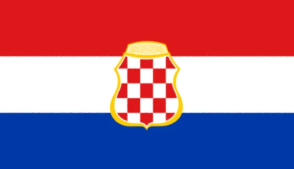 波斯尼亚和黑塞哥维那克族人民的旗帜 — 图库照片