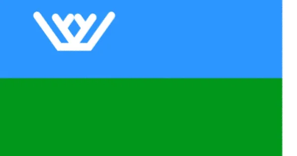 Bandiera Dei Popoli Khanty Mansi — Foto Stock