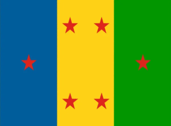 Flaga Ludu Ogoni — Zdjęcie stockowe