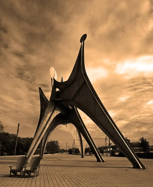 Montréal Canada 2022 Sculpture Alexander Calder Homme French Man Est — Photo