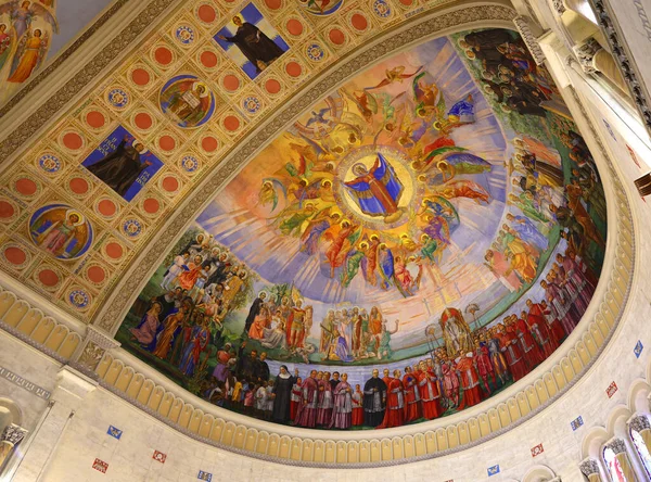 Montreal Quebec Canada 2022 Madonna Della Difesa Templomban Található Egy — Stock Fotó