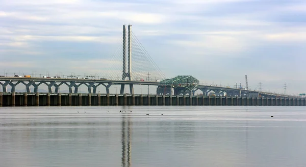 Montreal Canada 2022 Samuel Champlain Brücke Und Ein Teil Der — Stockfoto