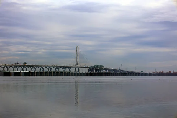 Montreal Canada 2022 Samuel Champlain Bridge Een Deel Van Oude — Stockfoto