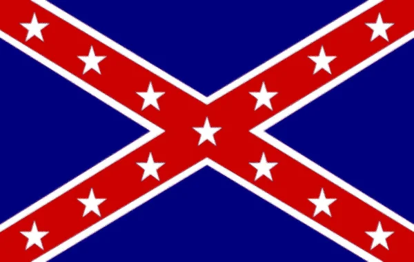 Вымышленный Флаг Воображаемой Социалистической Конфедерации Америки — стоковое фото