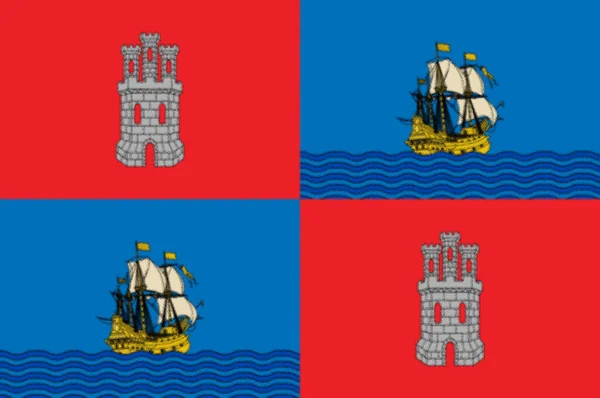 Flaga Wniosku Dla Stanu Campeche — Zdjęcie stockowe
