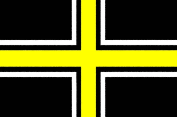 Brythonic Union Flag Som Omfattar Davids Flagga — Stockfoto
