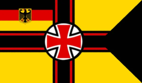 Альтернативний Німецький Бойовий Прапор — стокове фото