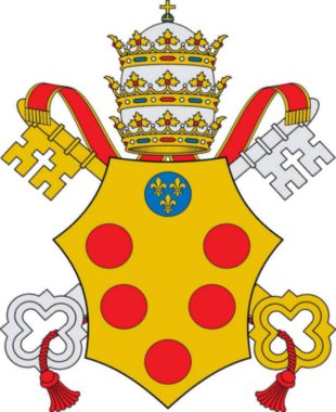 Papa X. Leo 'nun Papalık Heyeti' nden Papa Bulla 'nın arması.