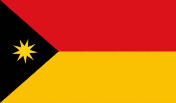 Javaslat Zászlója Sarawak — Stock Fotó
