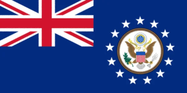 Drapeau Des États Unis Amérique Sous Monarchie Britannique — Photo