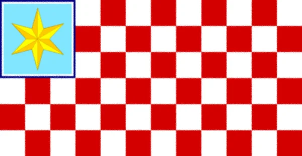 Flagge Der Bosnischen Kroaten — Stockfoto