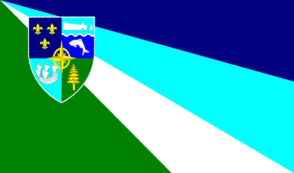 Vlajka Provincie Gaspe Kanada — Stock fotografie