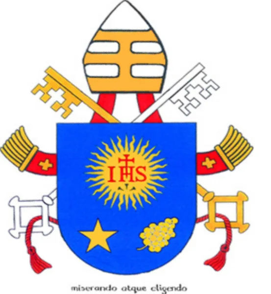 Stema Papei Francisc — Fotografie, imagine de stoc