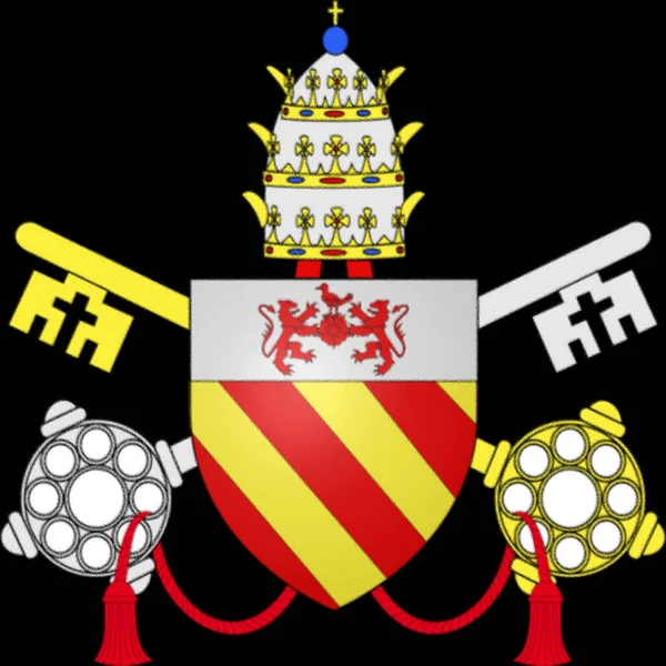 Прапор Папи Гонорія Народженні Джакомо Савеллі Був Папою Квітня 1285 — стокове фото