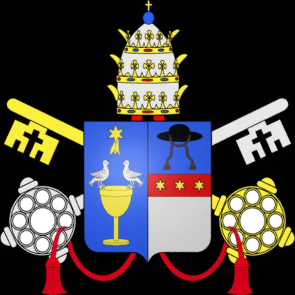 教宗格里高利十六世 Pope Gregory Xvi Born Bartolomeo Alberto Cappellari 的旗帜 自1831年2月2日起成为教宗 — 图库照片