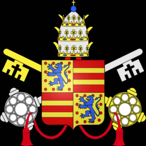 Flaga Papieża Jana Xxii Urodzonego Jako Jacques Dueze Lub Euse — Zdjęcie stockowe
