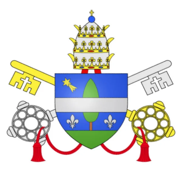 Прапор Папи Лева Xiii — стокове фото