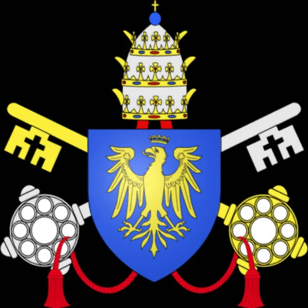 Flaga Papieża Leona Xii Urodzonego Jako Annibale Francesco Clemente Melchiore — Zdjęcie stockowe