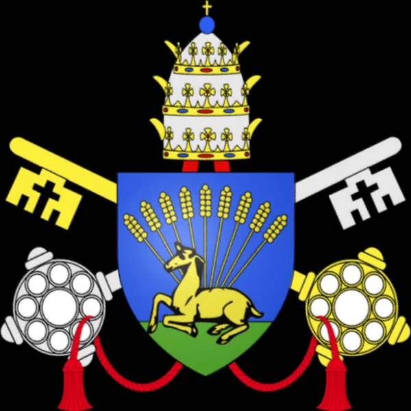 Flaga Papieża Marcelusa Urodzonego Marcello Cervini Degli Spannochi Była Papieżem — Zdjęcie stockowe