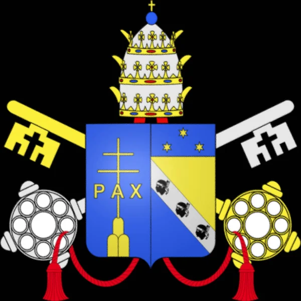 Флаг Папы Пия Vii Урожденный Барнаба Никколо Мария Луиджи Кьярамонти — стоковое фото