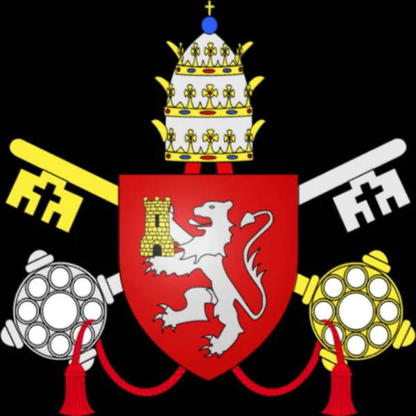Флаг Папы Римского Пия Viii Родившегося Франческо Саверио Кастильони Царствовал — стоковое фото