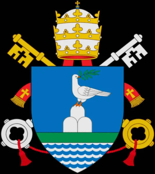Bandera Del Papa Pío Xii Nacido Eugenio Maria Giuseppe Giovanni — Foto de Stock