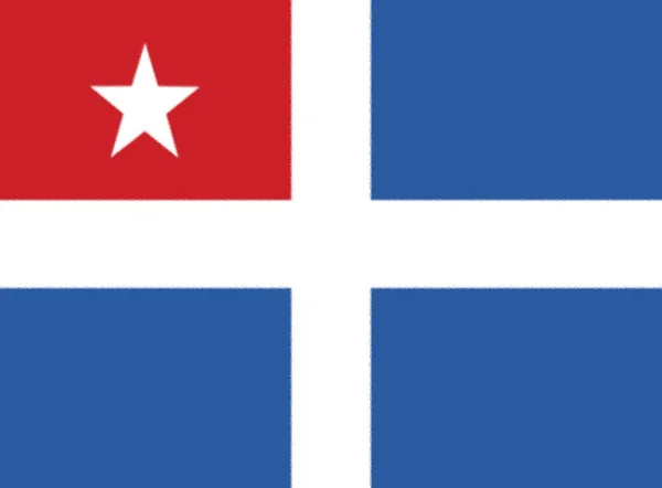 Bandiera Dello Stato Cretese Indipendente 1898 1913 — Foto Stock