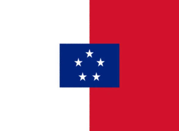Francevillská Vlajka Samostatná 1889 — Stock fotografie