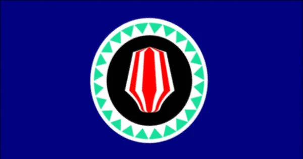 Прапор Бугенвіля Факто Незалежний 1988 1997 — стокове фото