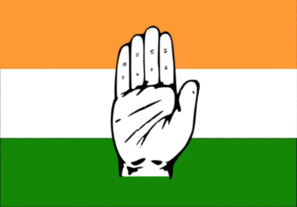 Indiska Nationalkongressens Flagga — Stockfoto