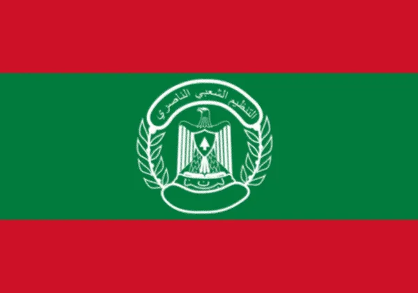 Flagga Populärt Nasserist Organisation — Stockfoto