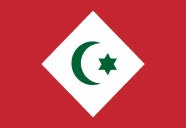 Флаг Республики Риф Факто Независимый 1921 1926 — стоковое фото