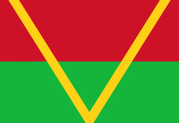 Flagge Von Südkasai Facto Unabhängig 1960 1962 — Stockfoto