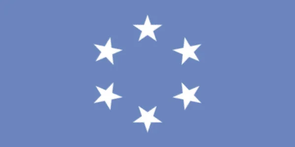 Bandeira Território Fiduciário Das Ilhas Pacífico — Fotografia de Stock