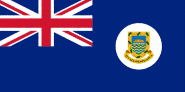 Vlajka Tuvalu Ellické Ostrovy 1976 1978 — Stock fotografie