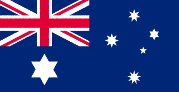 Bandera Australiana Competencia 1901 Ausflag Estrella Mancomunidad Tiene Una Estrella —  Fotos de Stock