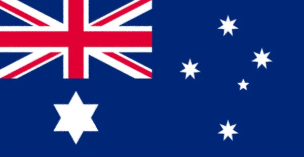 Australiska Flaggan Som Godkändes Kungen 1902 Ausflag Samväldesstjärnan Har Sexa — Stockfoto