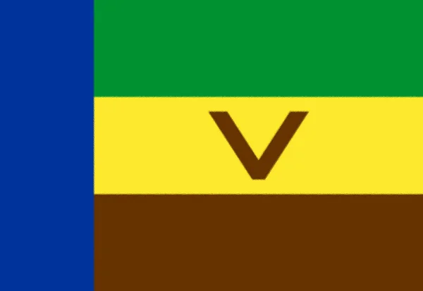 Флаг Венды Независимый 1979 1994 Признанный Юар — стоковое фото