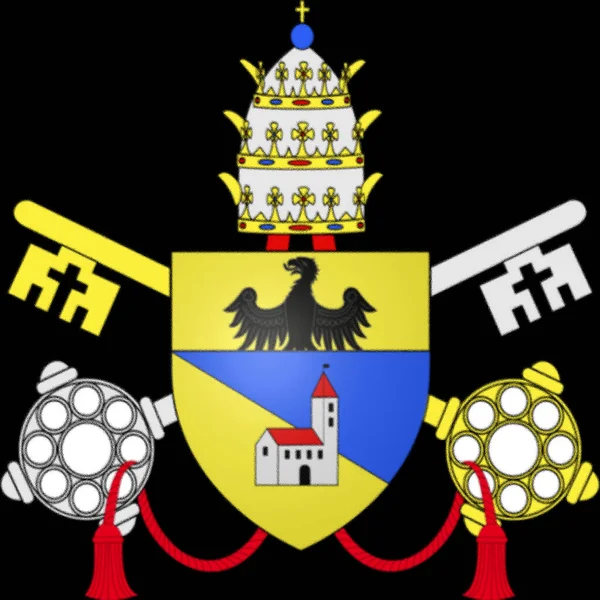 Escudo Armas Del Papa Benedicto Giacomo Paolo Giovanni Battista Della —  Fotos de Stock