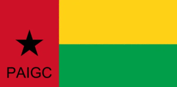 Bandera Del Partido Africano Por Independencia Guinea Cabo Verde — Foto de Stock