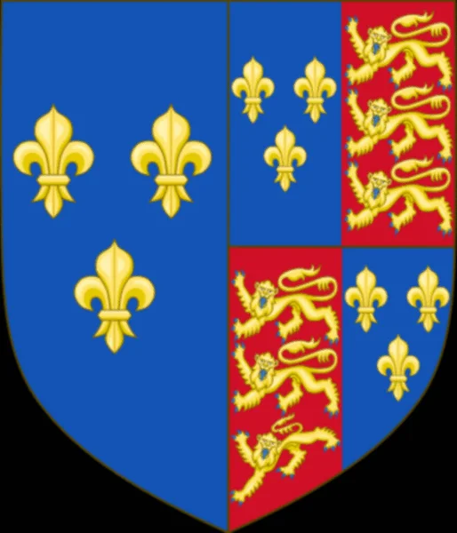 Королевское Герб Англии Франции 1470 1471 — стоковое фото