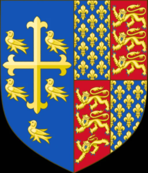 Anglia Franciaország Királyi Címerei 1395 1399 Richárd Címerei — Stock Fotó
