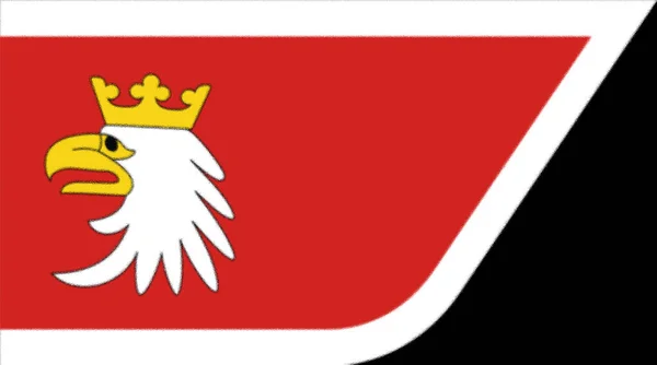 Flagga Warmian Masurian Vojvodskap Polen — Stockfoto